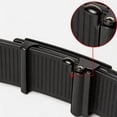 thumbnail image 6 of Click Belts for Men Automatic Buckle Smooth Soft Leather Gold Border Matte Metal Buckle Business Formal Daily Waist Belt Black b X-Large, 6 of 6
