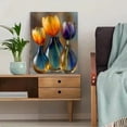 thumbnail image 5 of Colorful Glass Tulips Canvas Wall Art, Modern Abstract Photography Print, Stylish Home Interior Wall Decor, 5 of 8