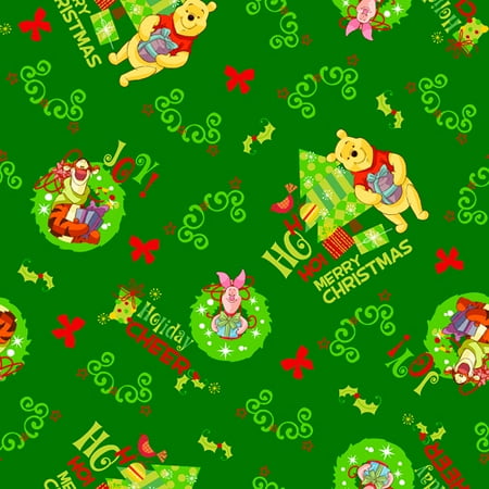 springs creative seasonal disney poohs christmas 100 cotton fabric by the yard - Disney Christmas Fabric springs creative seasonal disney poohs christmas 100 cotton fabric by the yard - Disney Christmas Fabric
