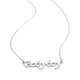 thumbnail image 2 of Fashion Stainless Steel Letters Pendant Necklace Chain Charms Jewelry for Men and Women (Babyboy), 2 of 3
