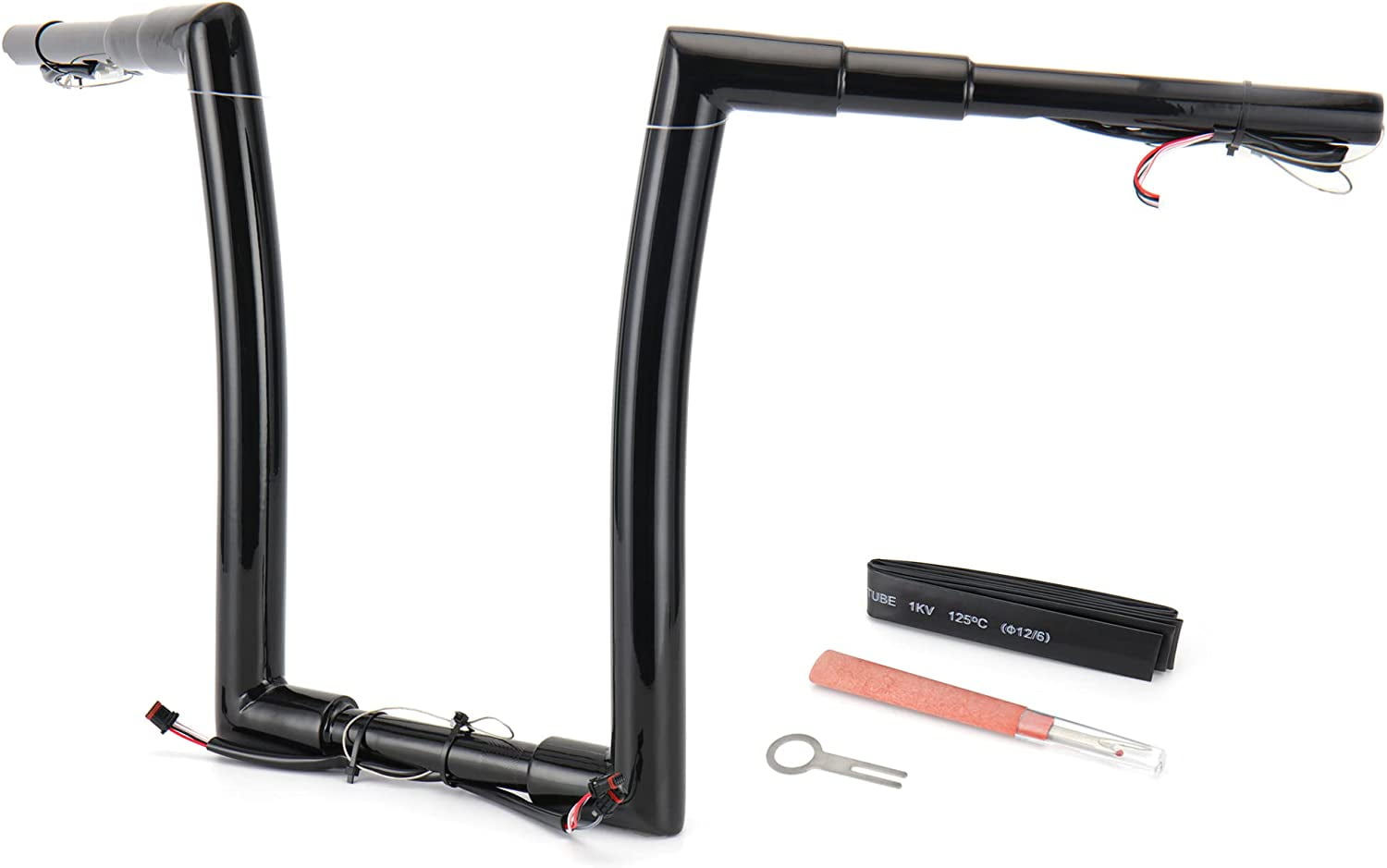 MoKitDora Road King Pre wired Handlebar 12 Rise 1 1 2 Fat 1 Clamp mokitdora-road-king-pre-wired-handlebar-12-rise-1-1-2-fat-1-clamp