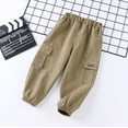 Binhe Clearance Boys Elastic Cargo Pants Spring Summer Fashion Trousers
