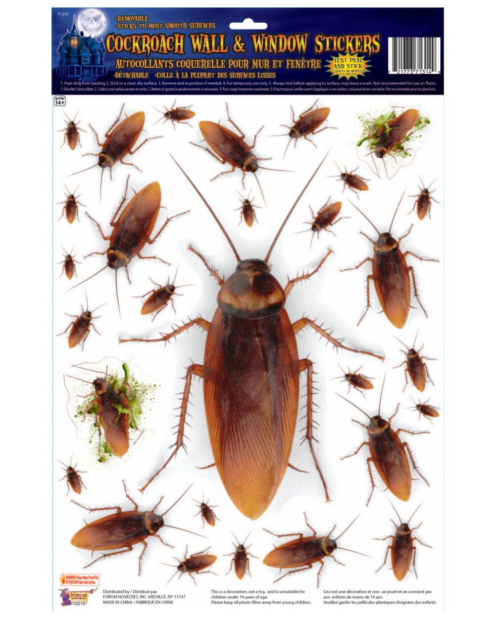 walmart belham living on Cockroach Wall Clings 12 Pack Walmart Com Walmart Com
