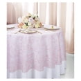 thumbnail image 2 of YOSITiuu 108" Round Embroidered Organza Sheer Table Overlays Toppers Organza Tablecloths Table Covers Linens for Wedding Party Banquet Events -, 2 of 2