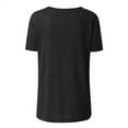 thumbnail image 5 of QLEICOM Womens Short Sleeve Summer T Shirts Tops, Solid Plus Size Casual Beach T Shirt Blouse, Solid Color V-Neck Tee Casual Loose Tops, Tees & Blouses for Women S-2XL, 5 of 5
