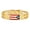 Yellow, variant on Men's Stainless Steel Puerto Rico Flag Link Bracelet, 8.5 Inches