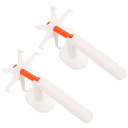 MLINS Orange Rotating Hook for Home Use with Strong Load Bearing Capacity and 360 Degree Rotation Design 5kg Plastic