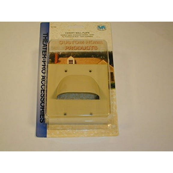 75-1123 Canopy Wall Plate, Double Gang, Ivory (1 piece) - 75-1123