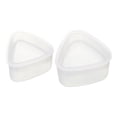 thumbnail image 1 of Molde triangular para hacer bolas de arroz, caja bento portátil multifuncional para almacenar alimentos en el hogar, molde triangular para hacer sushi claro, 1 of 7