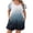 Navy, variant on Bvxeep Women's Casual Loose- Fashionable Plus Size Printed Pocket Short Sleeve Romper Shorts