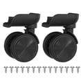 thumbnail image 1 of Uxcell 1 Paire de Roues de Valise Remplacement Roues de Valise Roulette Réparation pour Valise Roue Pivotante Noir (1.2"x1.3"x1.3"x1.2"x0.98 Pouces), 1 of 6