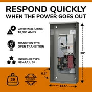 Generac 200 Amp Single Phase Automatic Smart Transfer Switch w/ Power Management