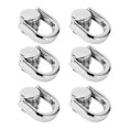 thumbnail image 1 of 16mm D Ring Rivets, Zinc Alloy Ball Studs with D Rings Leather Compact Lightweight Craft Hardware D Ring Rivet for DIY Wallet Leather Collar Belt Handbag Shoes, 1 of 7