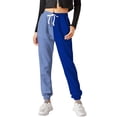 thumbnail image 3 of Sngxgn Women's Joggers Lightweight Hiking Pants Workout Lounge Casual Outdoor(Blue,S), 3 of 8