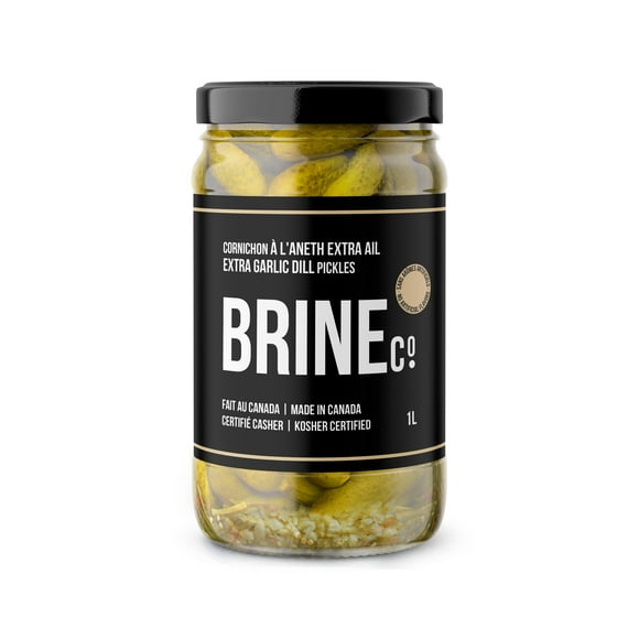 Brine Extra Garlic Dill Pickles, Jar 1L