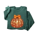 thumbnail image 5 of Kezqiaxn Crew Neck Sweatshirts Women Thanksgiving Pumpkin Long Sleeve Fall Casual Pullover Tops Sweatshirt for Women, 5 of 7