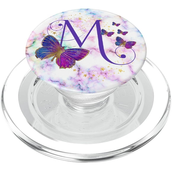 PopSockets PopGrip para MagSafe KimiqueMonogram Purple Butterfly