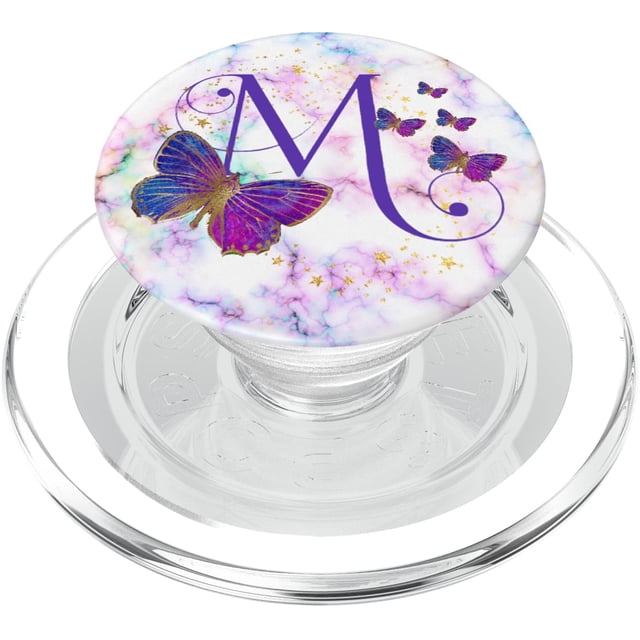 PopSockets PopGrip para MagSafe KimiqueMonogram Purple Butterfly