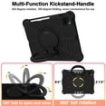 thumbnail image 2 of Kids Friednly Case for iPad Pro 11" 4th 3rd 2nd Gen 2022/2021/2020/2018, EVA Foam Shoulder Strap Shockproof Protective Case with 360 Degree Rotated Handle Bracket Stand Heat Dissipation Cover,Black, 2 of 7