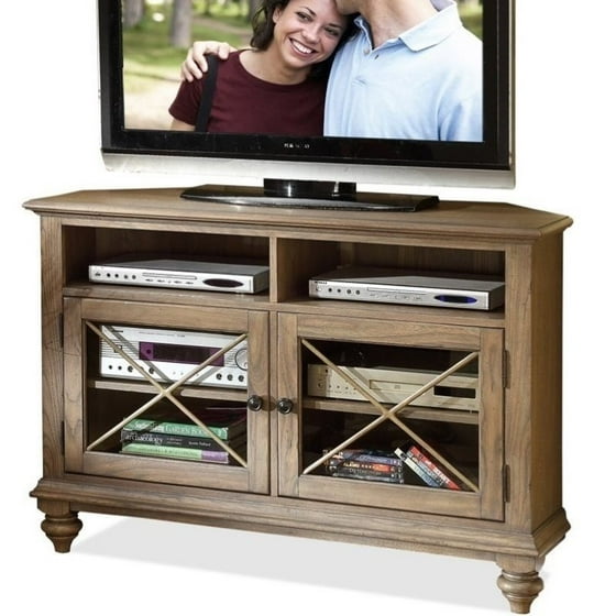 Riverside Furniture Coventry Corner Tv Console In Weathered Riverside Furniture Coventry Corner Tv Console In Weathered Driftwood Com