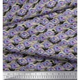 thumbnail image 3 of Soimoi Rayon Fabric Peacock Feather Print Fabric by the Yard 56 Inch Wide, 3 of 3