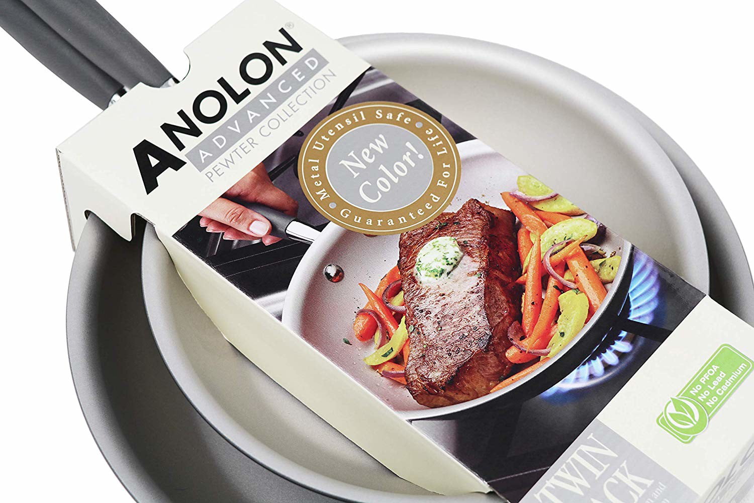 Anolon Advanced Hard-Anodized Nonstick French Skillet (10 & 12 