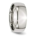 thumbnail image 4 of Stainless Steel Half Round Engravable 8mm Polished Band Ring Size 13 Jewelry for Women, 4 of 7