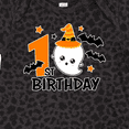 thumbnail image 4 of Inktastic 1st Birthday with Ghost and Bats Halloween Boys or Girls Baby Bodysuit, 4 of 5