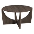 thumbnail image 1 of Walker Edison Table Basse Ronde en Bois avec Base Croisée Ouverte, Frêne Cérusé, 1 of 6
