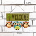 thumbnail image 2 of Bienvenida De Búho, Cartel De Puerta, Cartel Colgante De Pared Para Puerta Delantera, Decoración Del Hogar Speravity HA039904-03, 2 of 6