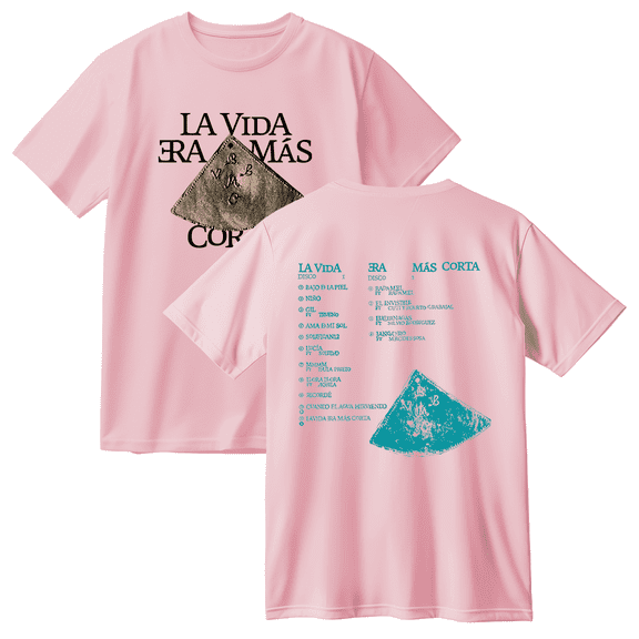 Milo J La Vida Era Mas Corta Cotton T-shirt Women Men Short Sleeve Crewneck Casual Streetwear Tee