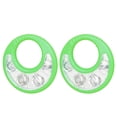 thumbnail image 1 of Shisuyan Tambourine Hand Bell ABS 2Set For Children Stage Performance 6.5X6.5X0.8In, 1 of 8