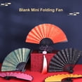thumbnail image 2 of CSChome Handheld Fan Elegant Folding Chinese Style Hand Painting Lightweight DIY Photography Prop, 2 of 7