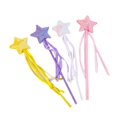 thumbnail image 3 of Varita mágica de hada con forma de gato, divertida varita mágica de estrella de cinco puntas, varita mágica de hada con plumas para niños, 3 of 6