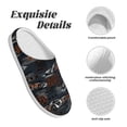 thumbnail image 5 of Wukai Cool Sports Car Print Women's Indoor Bedroom Slipper Slip On Shoes, Unisex House Shoes with Anti-Skid Sole for Men, Gift for Women Men-35/36, 5 of 7