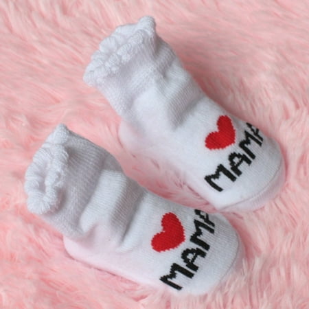 

TANGNADE baby essentials Baby Infant Boy Girl Slip-resistant Floor Socks Love Mama Papa Letter Socks