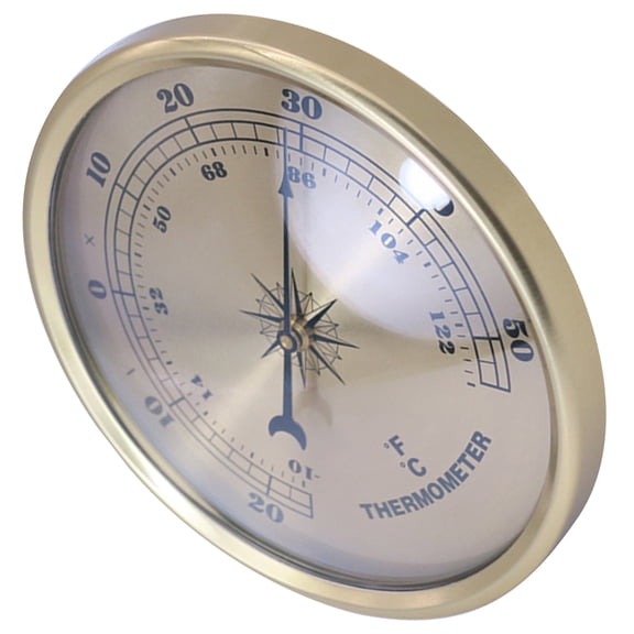 OULII Sturdy Metal Outdoor Thermometer Large Easy to Read Wall Thermometer for Garden and Home