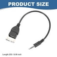 thumbnail image 2 of Uxcell 3.5mm Male Audio Aux Jack Plug to USB 2.0 Female Black, 2 of 6
