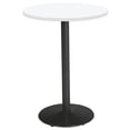 thumbnail image 5 of KFI Studios Mode 2.5' Round Bistro Table, Designer White, Black Base, 5 of 5