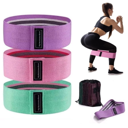 3 PCS Resistance Bands for Working Out, Bands Workout Bands Set for Women Men, Hip Legs Booty Bands for Home Fitness, Gym, Yoga, Pilates