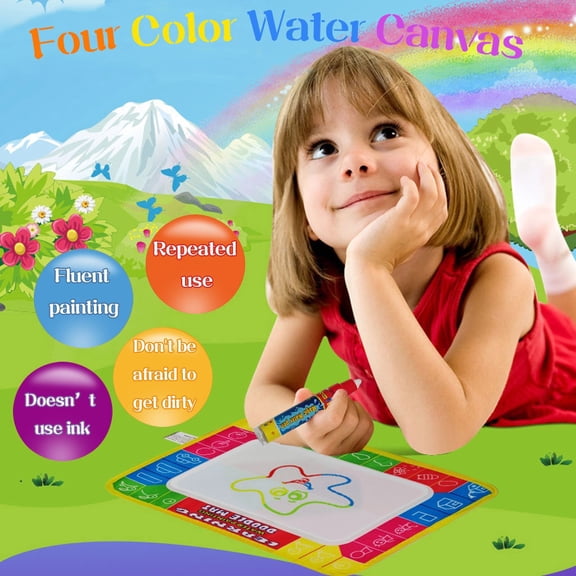 Reusable Water Drawing Blank Painting Mat With Water Pen Washable Pad For Indoor Hand Drawing Creation Daily Practice