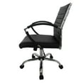 thumbnail image 5 of Furniture of America Damse Faux Leather Small Adjustable Office Chair in Black, 5 of 9