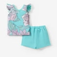 thumbnail image 7 of Disney Princess Girls T Shirt and Shorts Jasmine Character Ruffled 2 Pieces Outfits Set Size 2-6, 7 of 7