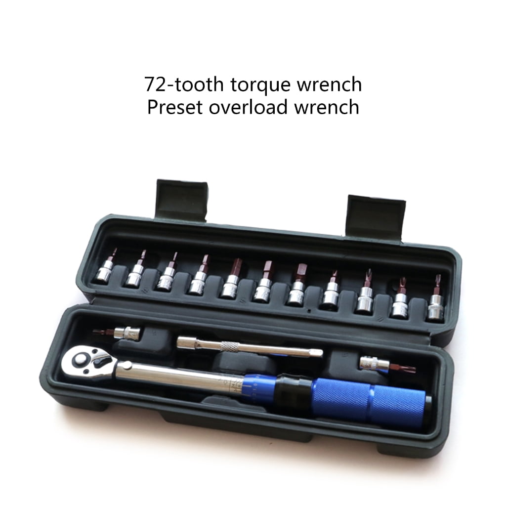 Yokua 15pcs Spanner Adjustable Torque Wrench for Motorcycle Maintenance Tools Assembly