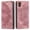 Pink, variant on Wallet Case for iPhone XS / iPhone X Embossed Pattern Flip Kickstand Classic PU Leather Case for iPhone XS / iPhone X with Card Holder, Magnetic Shockproof Protection Totem Pattern Purse Cover, Pink