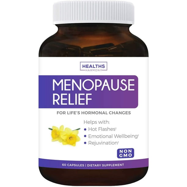 Healths Harmony Menopause Relief (NONGMO) Helps Reduce Menopausal, Perimenopause Symptoms Hot