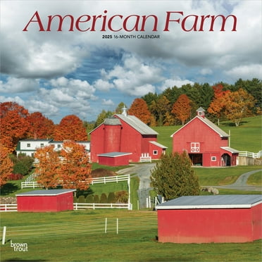American Farm | 2025 12x24" (Hanging) Square Wall Calendar | BrownTrout