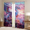 thumbnail image 2 of Erosebridal Pink Western Dragon Black Out Curtains for Kid, Magical Animal Curtains Pack of 2 (42x63 Each), 2 of 6
