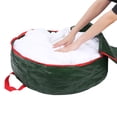 thumbnail image 4 of Unique Bargains 1 Pack Clothes Storage Bags Moving Bags Green 23.5*7in, 4 of 7