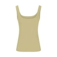 thumbnail image 4 of Weikingp Womens Tank Top With Built In Bra Going Out Tops For Women Thin Strap Tank Tops For Women Tank Built In Bra Womens Tank Tops Dressy Casual Yellow XL, 4 of 6
